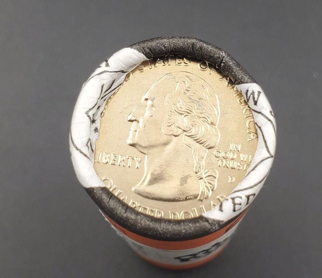 1 Unopened US Mint Uncirculated Roll 2008 D Arizona Statehood Quarters OBW 40 coins