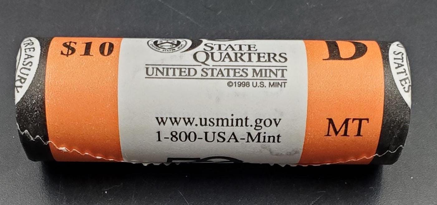 1 Unopened US Mint Uncirculated Roll 2007 D Montana Statehood Quarters OBW 40 coins