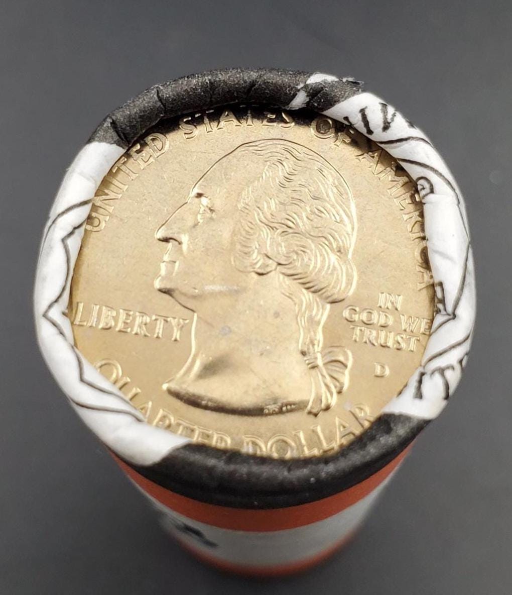 1 Unopened US Mint Uncirculated Roll 2007 D Utah Statehood Quarters OBW 40 coins