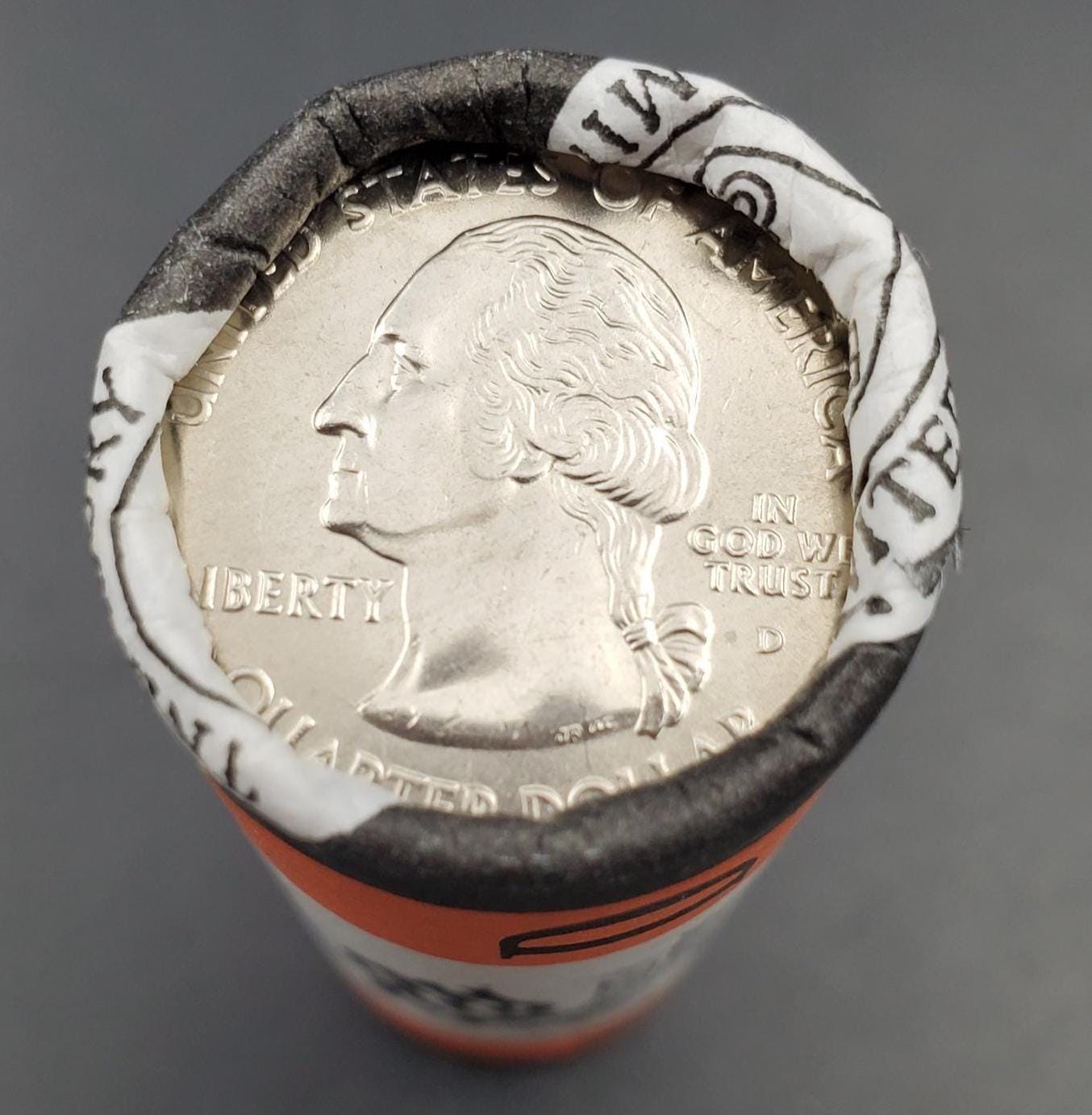 1 Unopened US Mint Uncirculated Roll 2007 D Wyoming Statehood Quarters OBW 40 coins