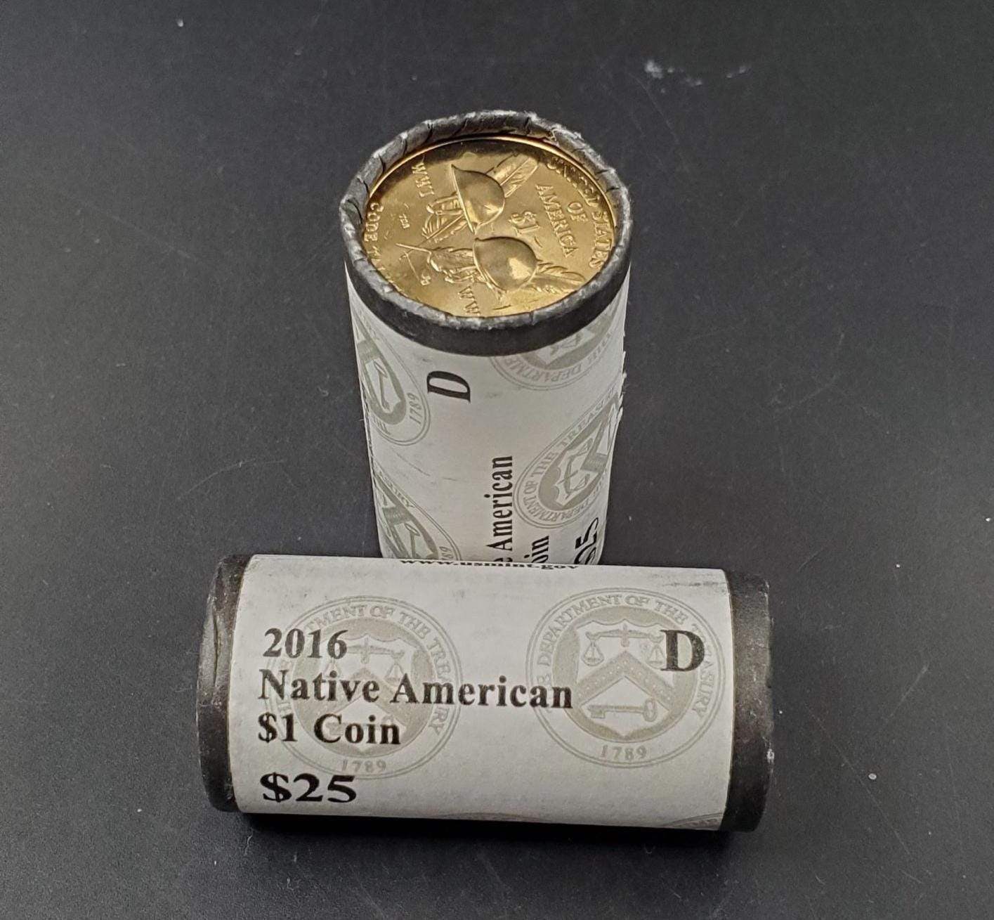 2016 D Sacagawea Native Dollar 25 Coin OBW US Mint Wrapped Roll (Tail or Head)