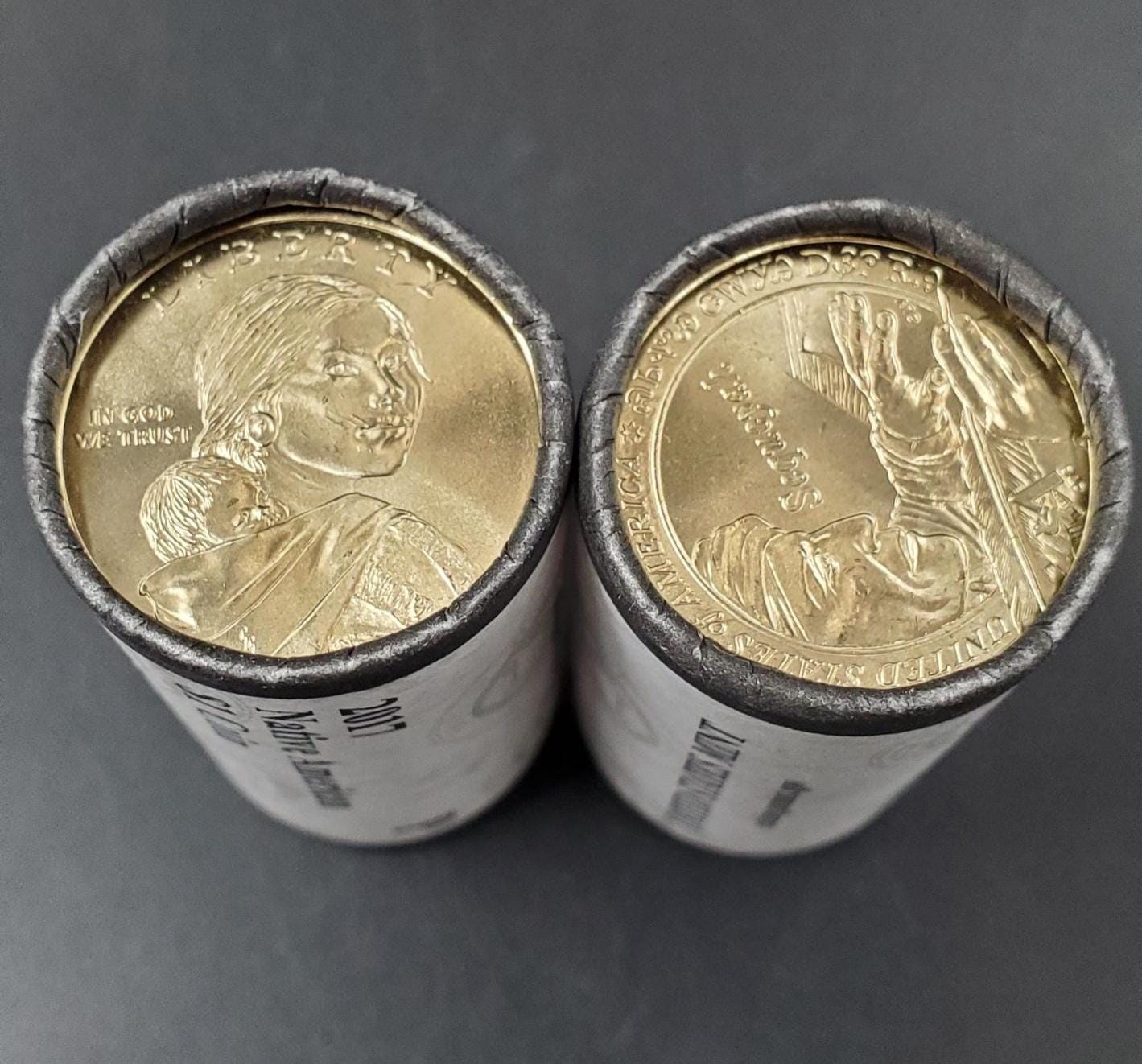 2017 P Sacagawea Native American Dollar 25 Coin OBW US Mint Wrapped Roll (Tail or Head)
