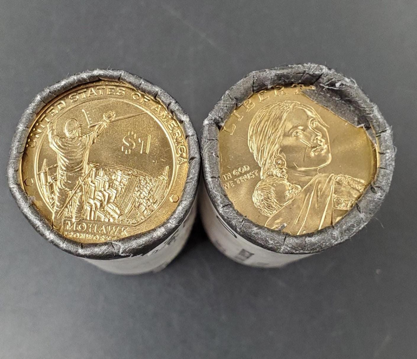 2015 D Sacagawea Native American Dollar 25 Coin OBW US Mint Wrapped Roll (Tail or Head)