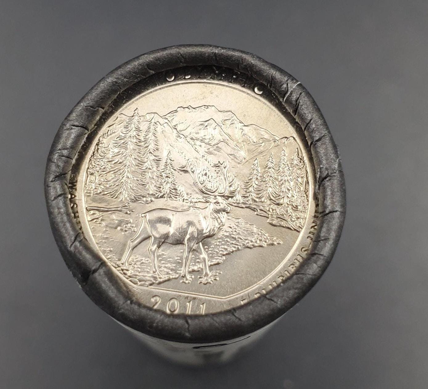 1 US Mint Roll 2011 P Olympic Nat. Park (Washington)" America the Beautiful " Quarters OBW