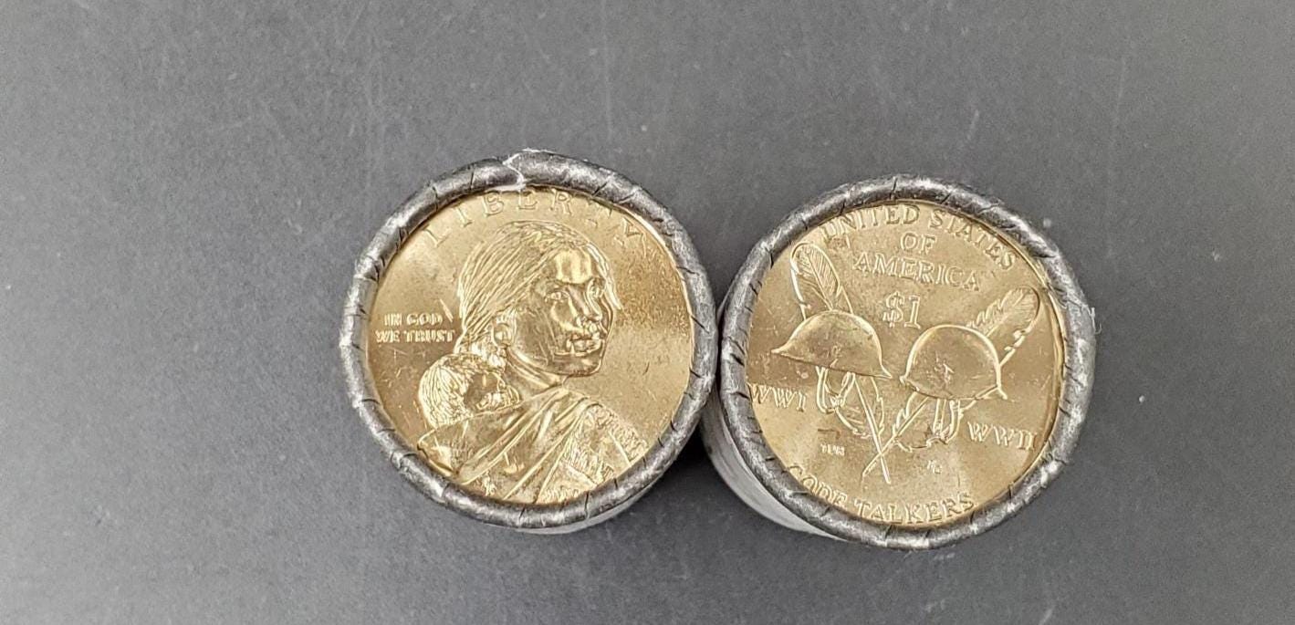 2016 P Sacagawea Native American Dollar 25 Coin OBW US Mint Wrapped Roll (Tail or Head)