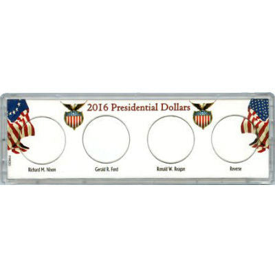 Marcus 4-Coin Presidential Dollars Holder (2007-2016) Snaplock