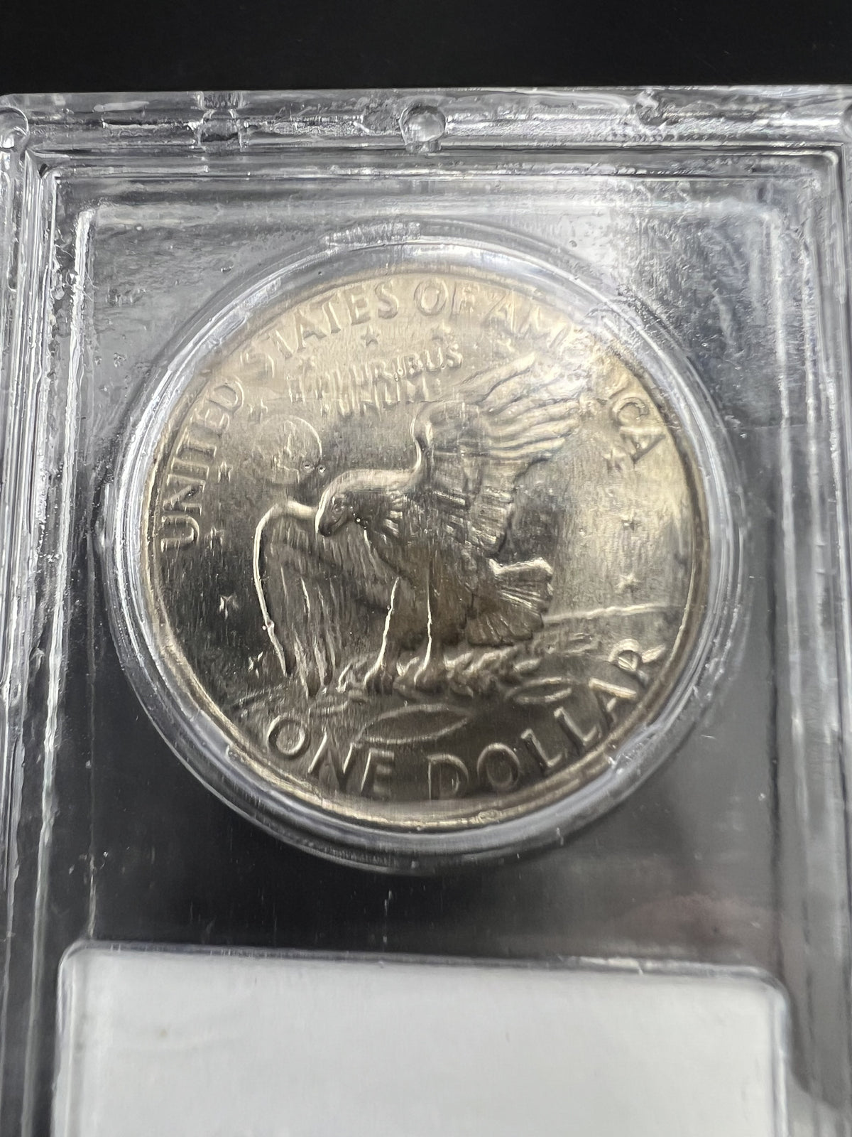 1971 D $1 Ike Eisenhower Dollar Coin CLCC Robinson's Cointown Sample Slab #29