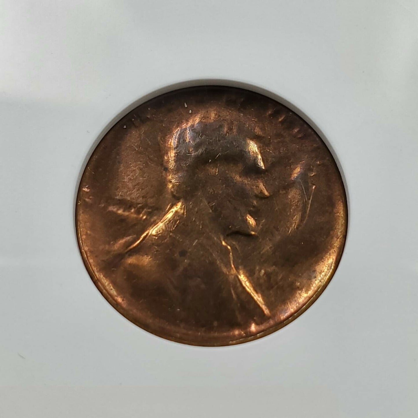 Linc Capped Die Struck Error ND Bronze Lincoln Memorial Cent Coin ANACS MS60 RB