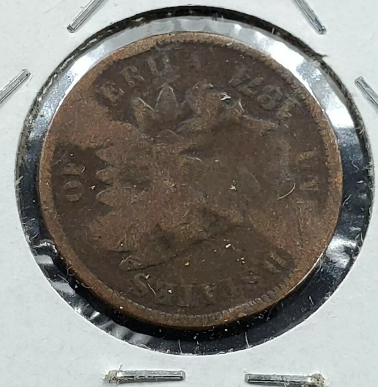 1874 Indian Cent Penny Coin T Carver M.F McMahon CounterStamped Counter Stamp