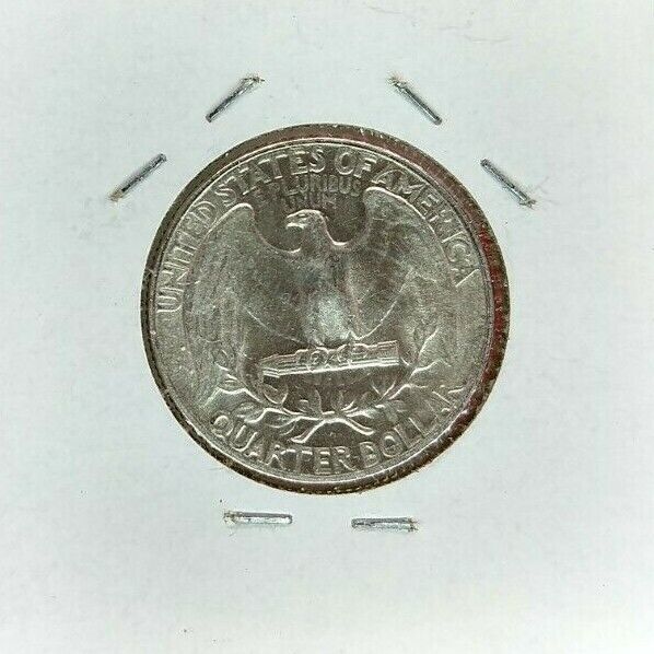 1945 P 25C Washington Quarter Silver Coin AU / UNC WW2 World War Two Era
