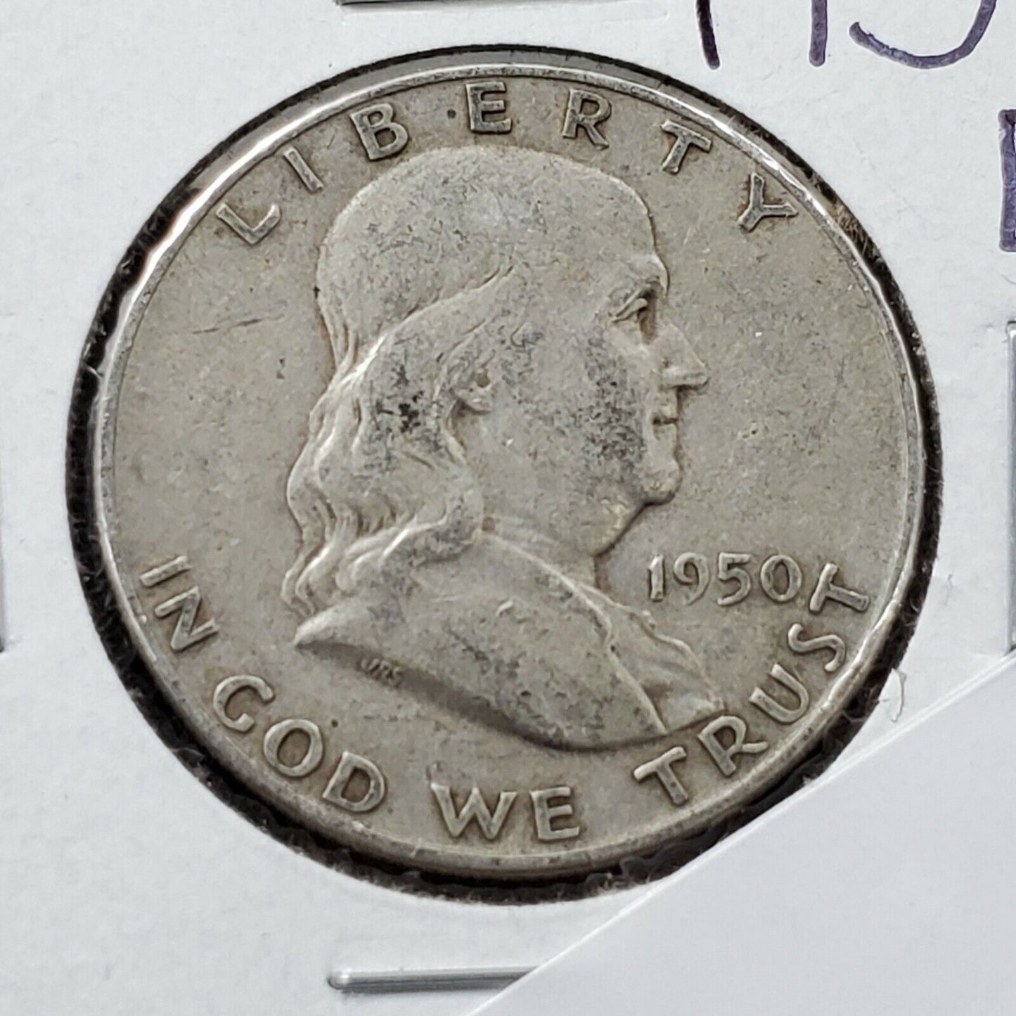 1950 D Franklin Silver Half Dollar Coin 50C CHOICE VF VERY FINE CIRCULATED