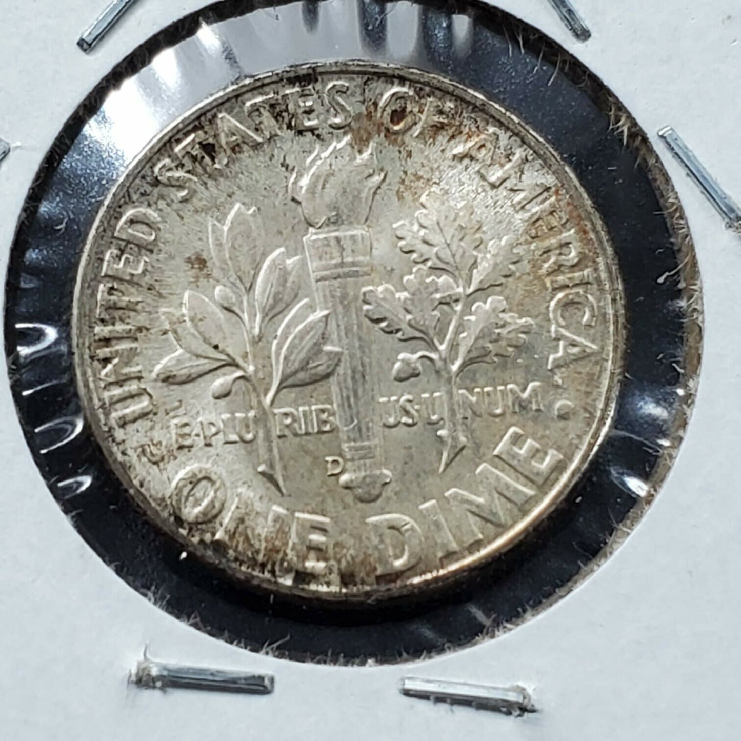 1946 D Roosevelt Silver Dime Coin 10c BU UNC Neat Toning Toner
