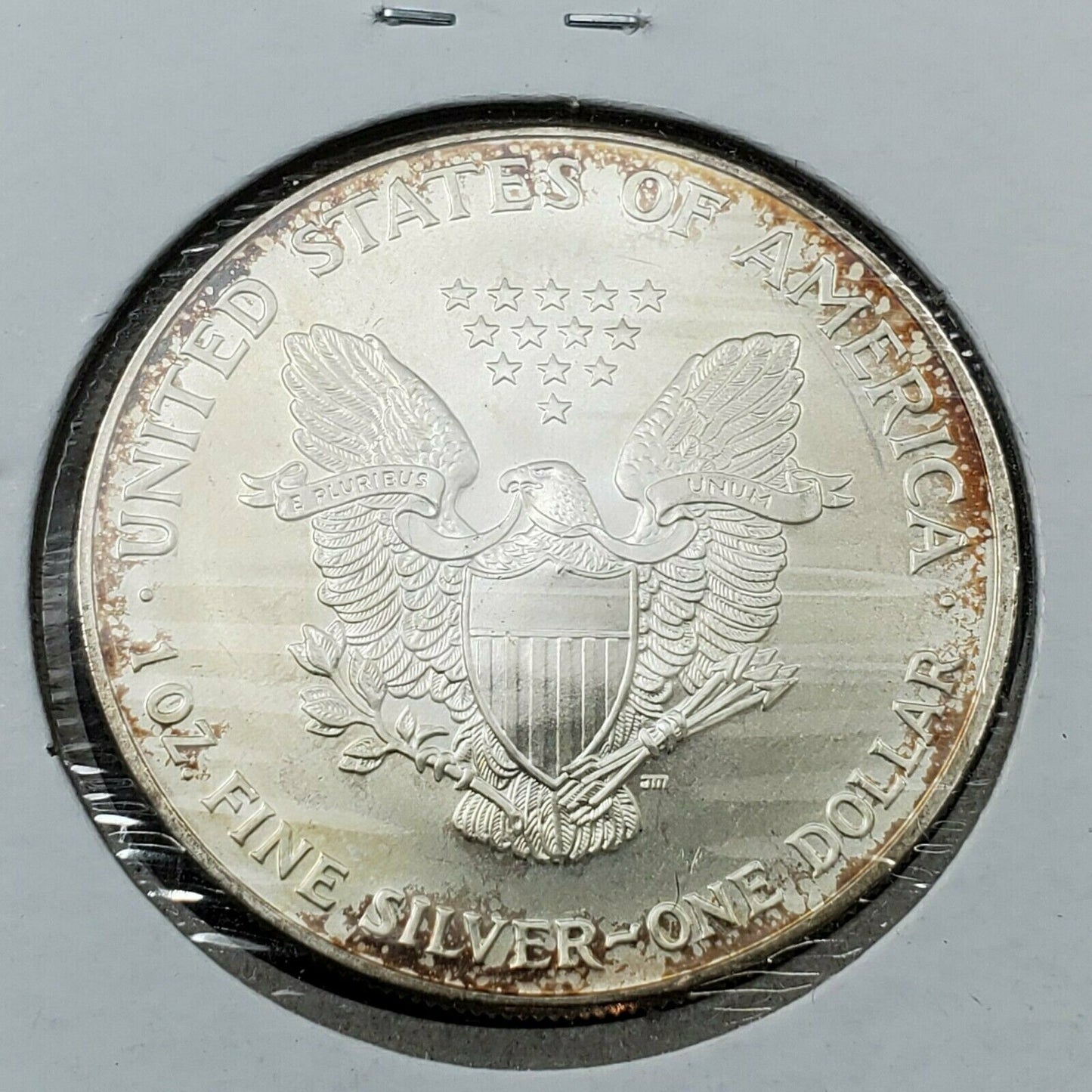 2003 1 OZ American Silver Eagle GEM BU Uncirculated Neat Toning Toner .999