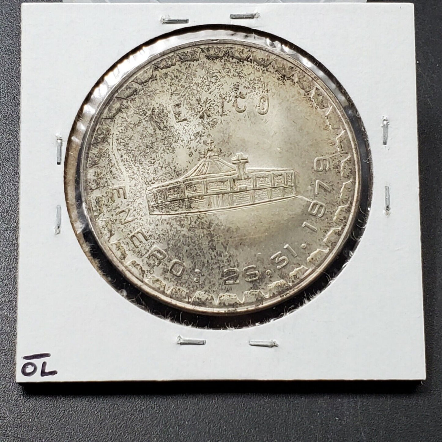 1979 Mexico Silver Medal Visit of Pope John Paul II Puebla Enero Choice BU UNC 2