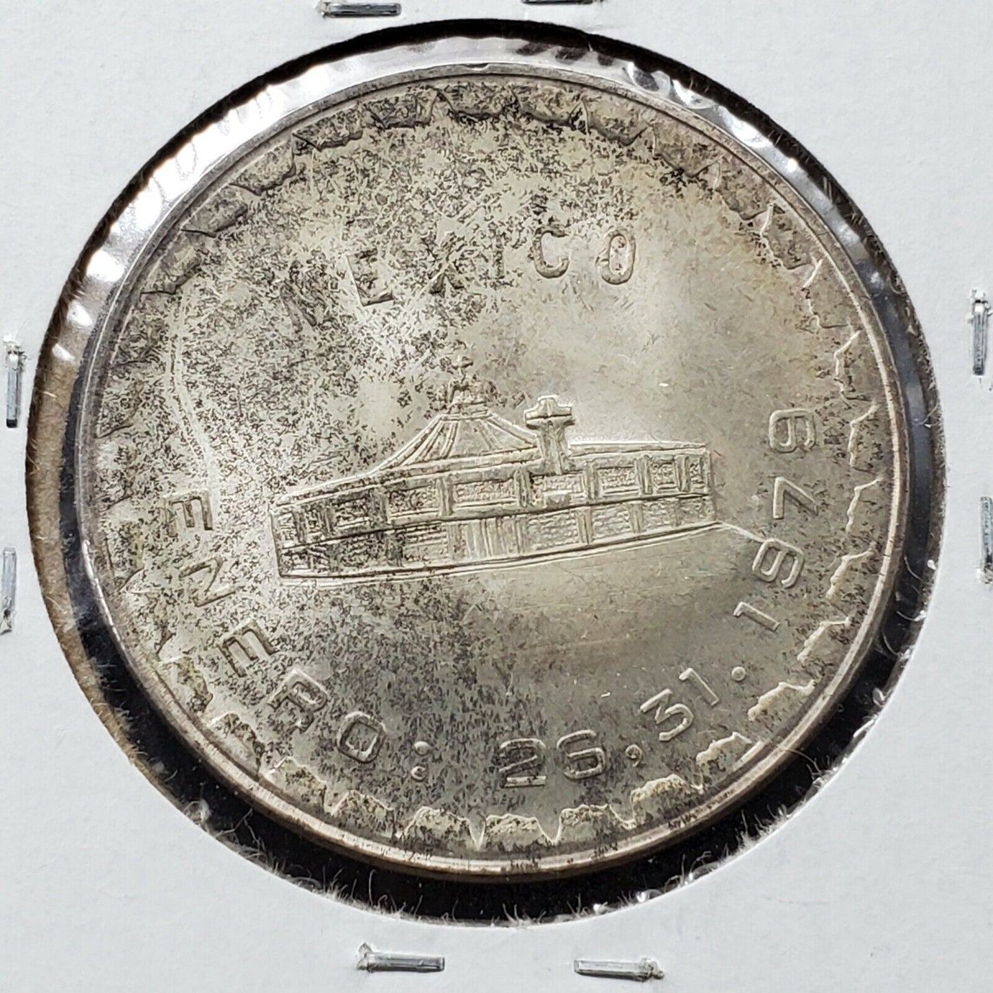 1979 Mexico Silver Medal Visit of Pope John Paul II Puebla Enero Choice BU UNC 2