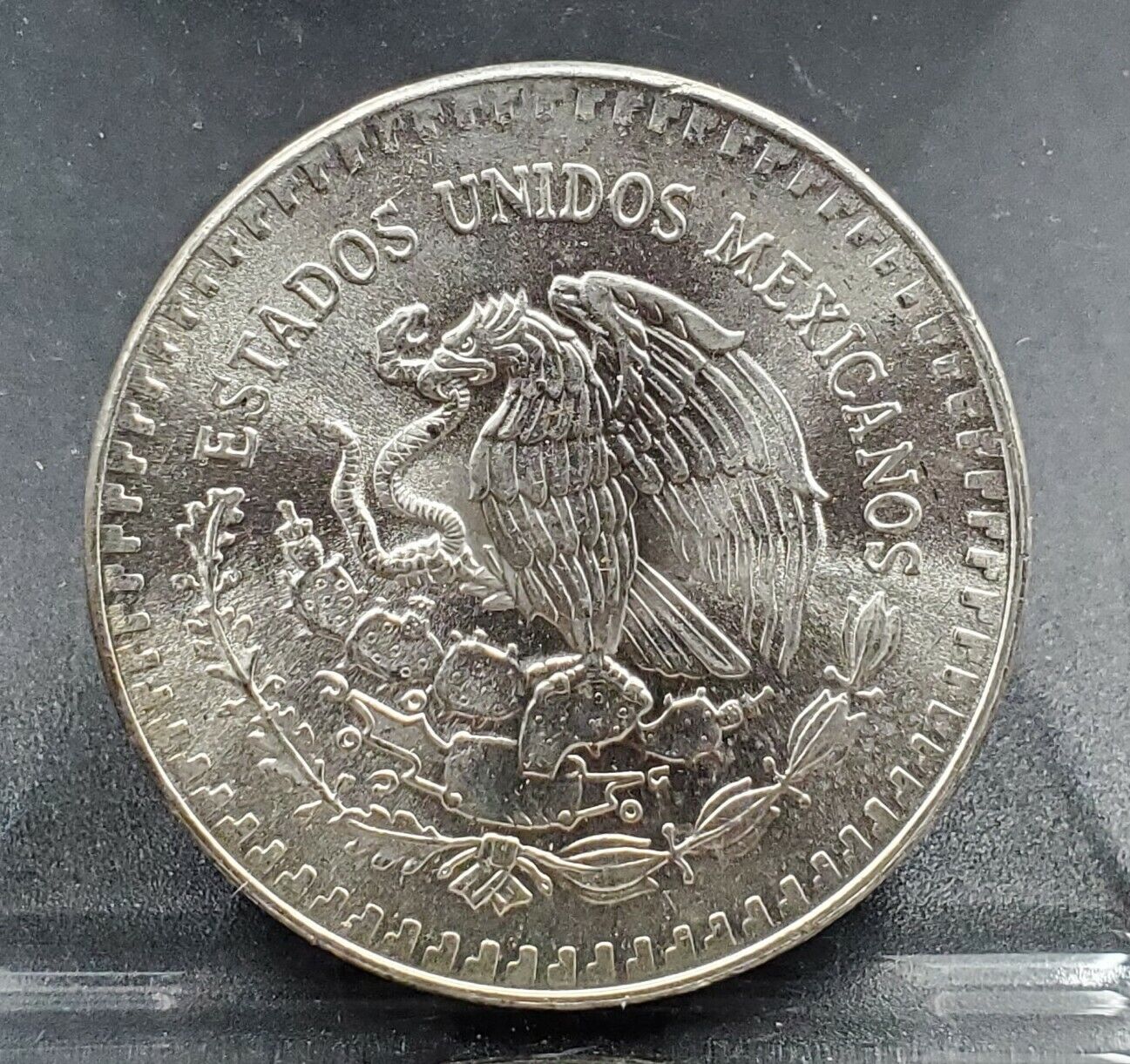 1985 Mo 1 oz Onza Mexico Libertad Gem BU UNC Ley .999 Plata Pura Neat Toning
