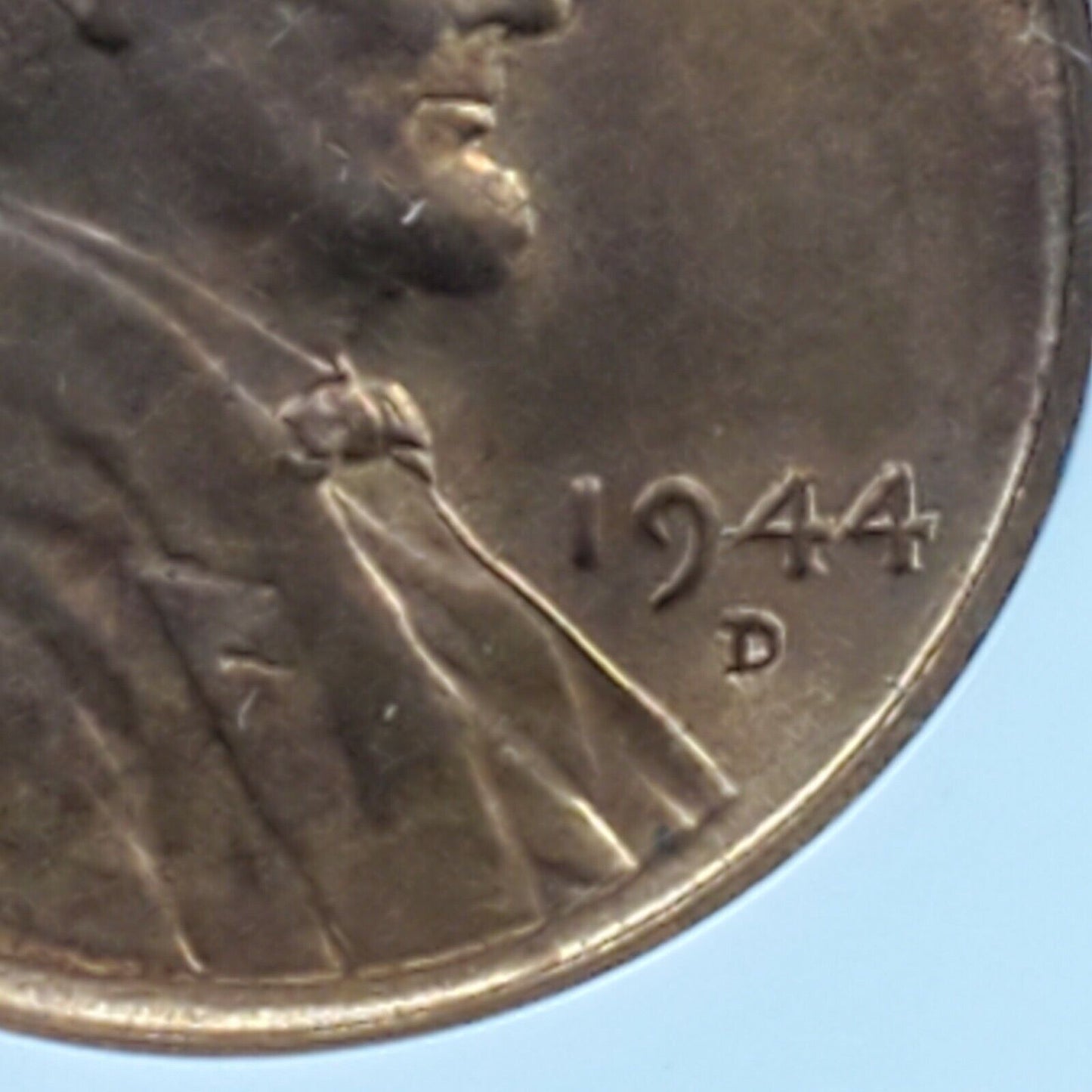 1944 D Lincoln Wheat Penny Cent Pointed Eye Double Die Variety DDO 003 MS65 RB