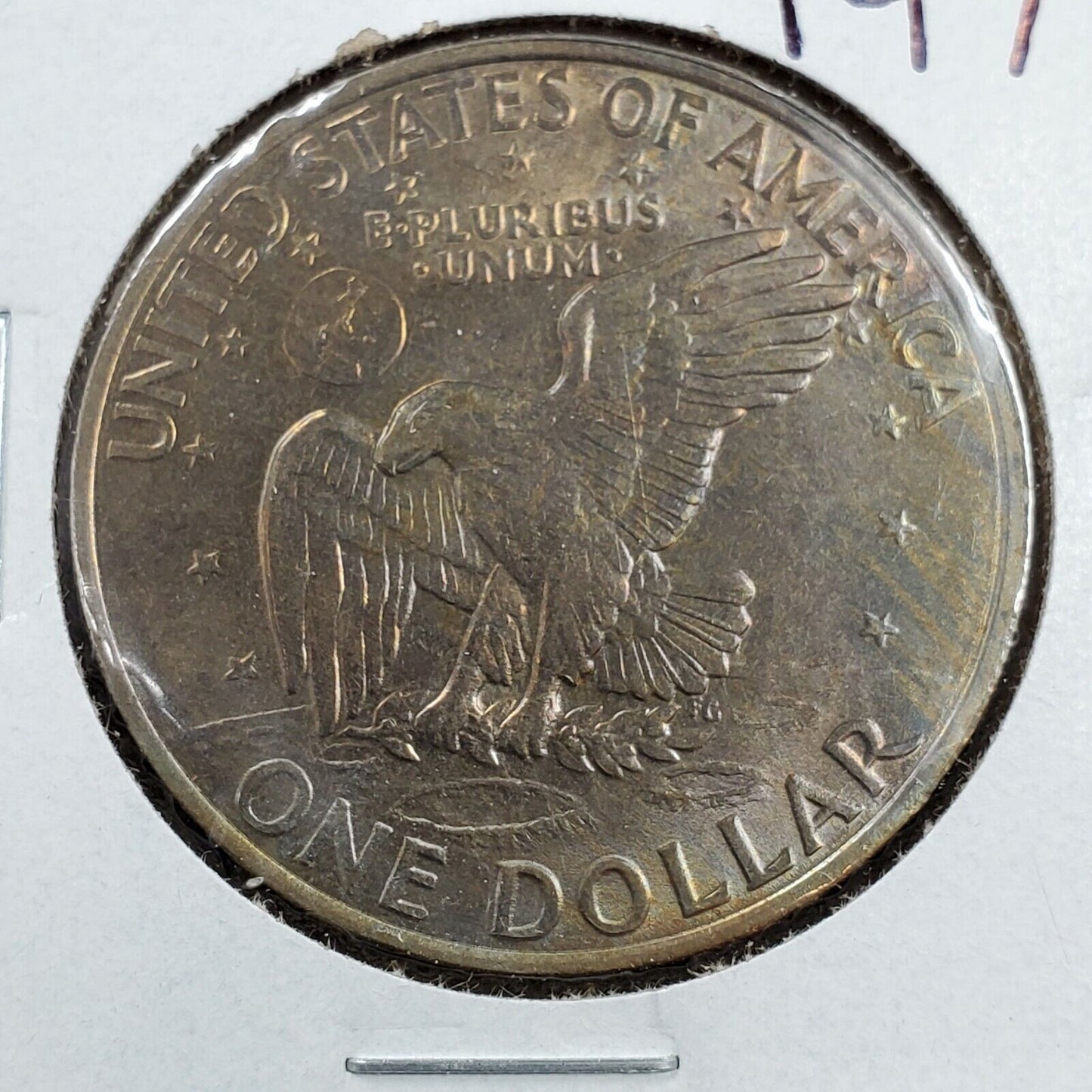 1971 D $1 Eisenhower Ike Clad Dollar Coin CHOICE BU UNC Neat Toning Toner Denver