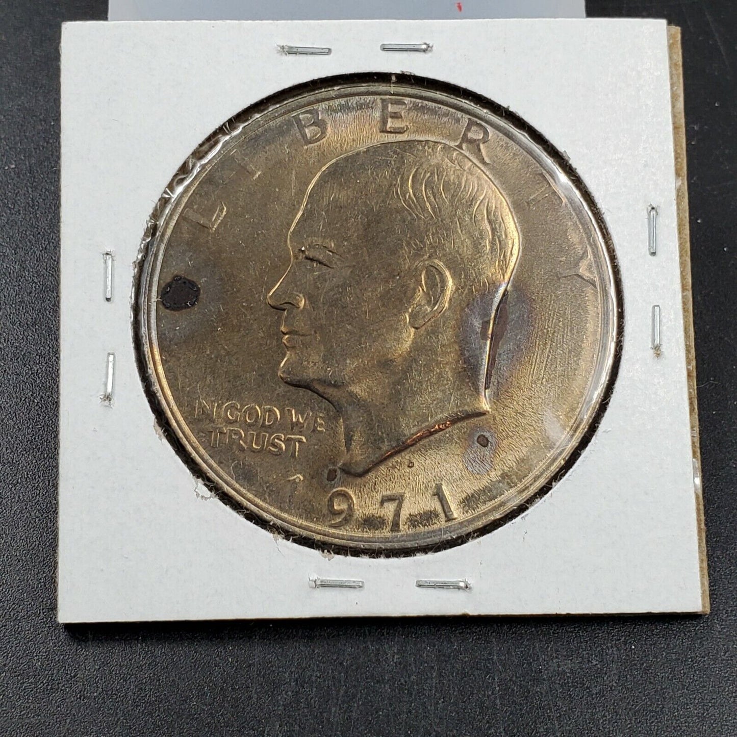 1971 D $1 Eisenhower Ike Clad Dollar Coin CHOICE BU UNC Neat Toning Toner Denver