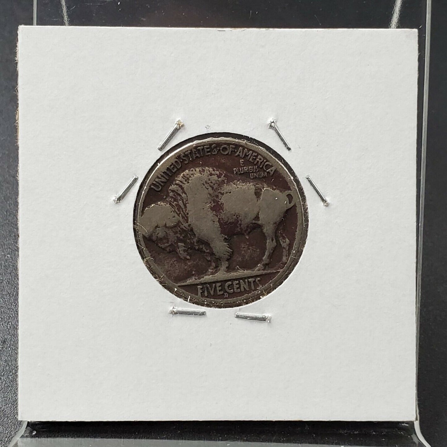 1916 D Buffalo Indian Head Nickel Coin Semi Key Date VG Details ED