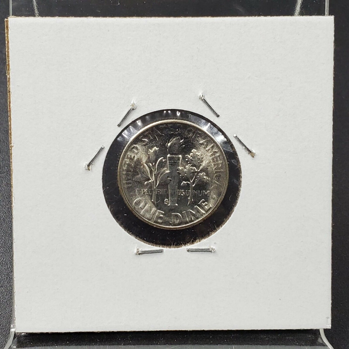 1955 S Roosevelt Silver Dime Coin Struck by Very Worn Die Error Variety