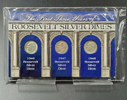 NEW American Coin Treasures First Three Years of Silver Roosevelt Dimes Circ