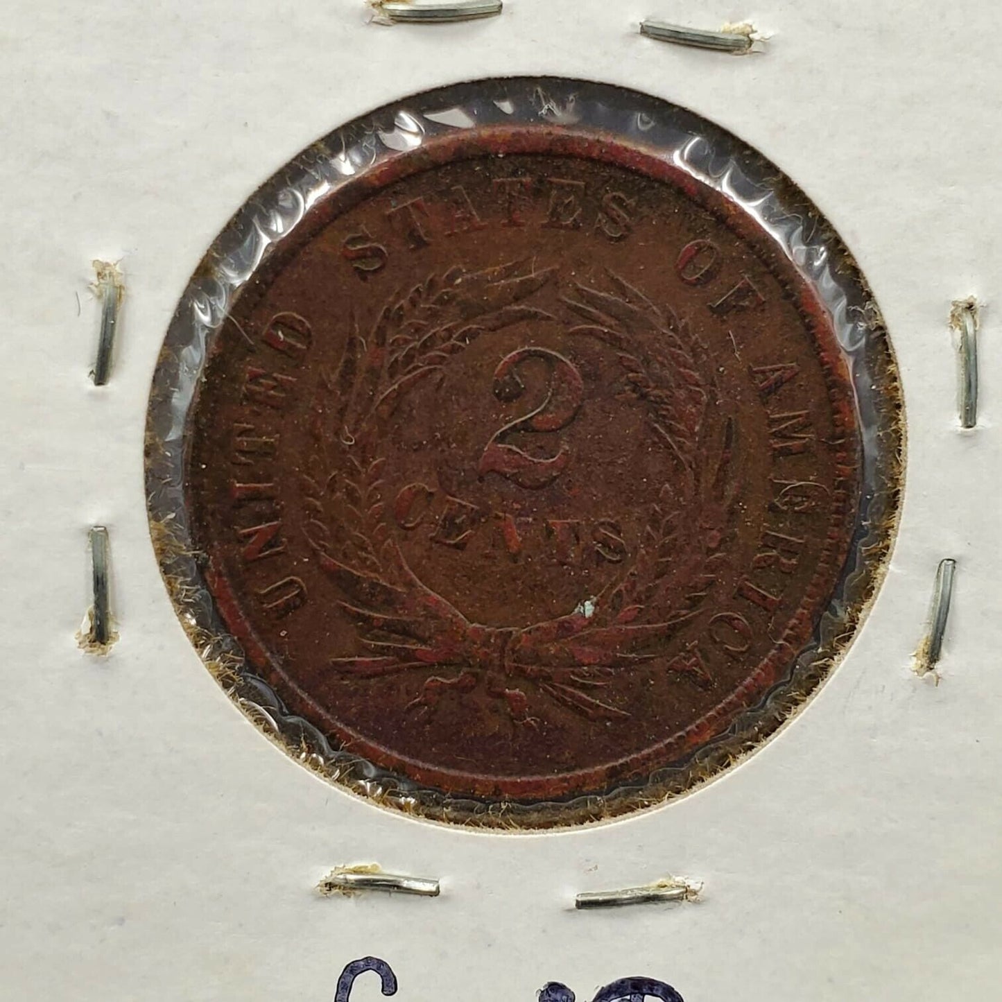 1867 LM 2C Two Cent Copper Coin Piece CHOICE VF Very Fine