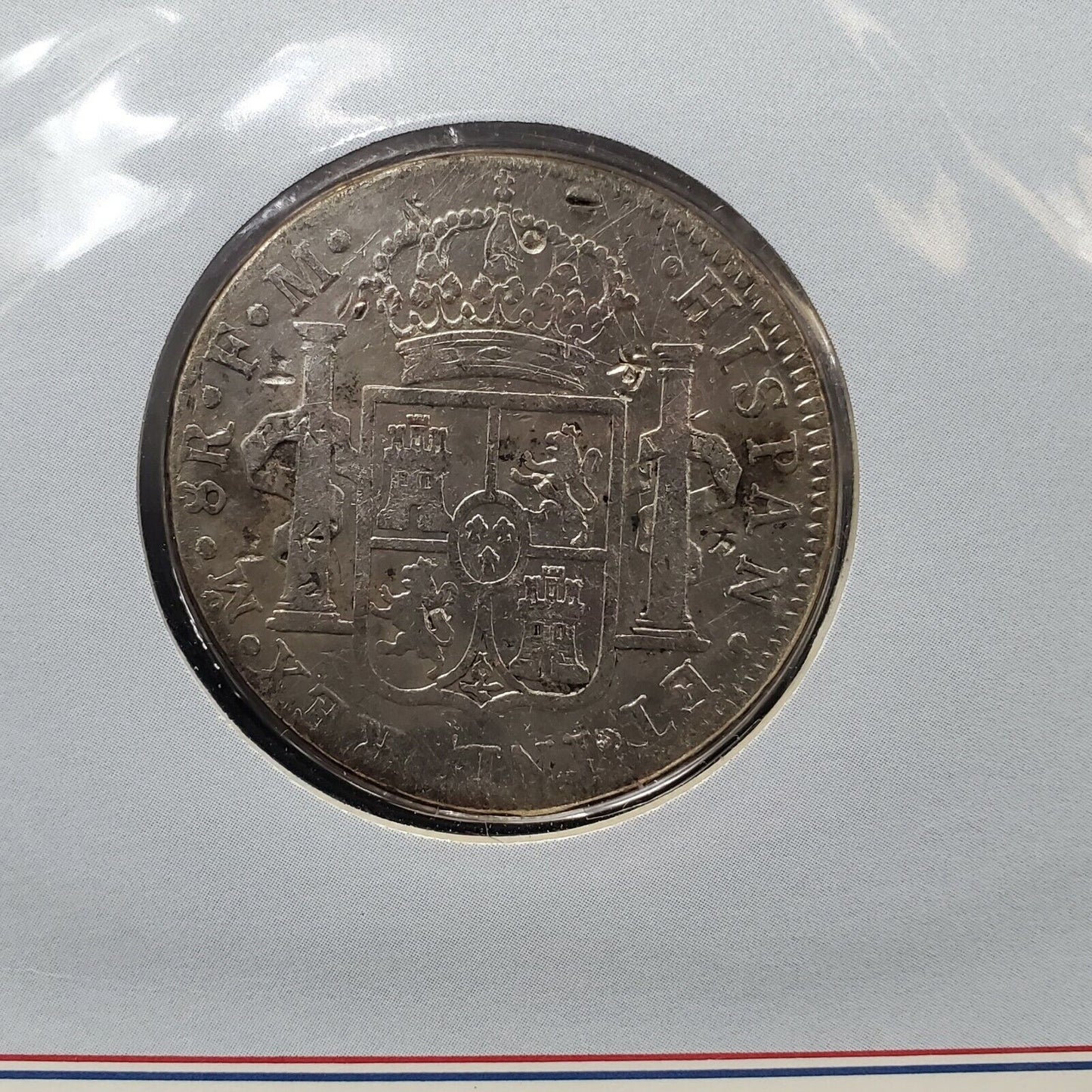 1789 Mo Mexico Eight 8 Reales Silver Coin w Chopmarks PCS America's first Dollar