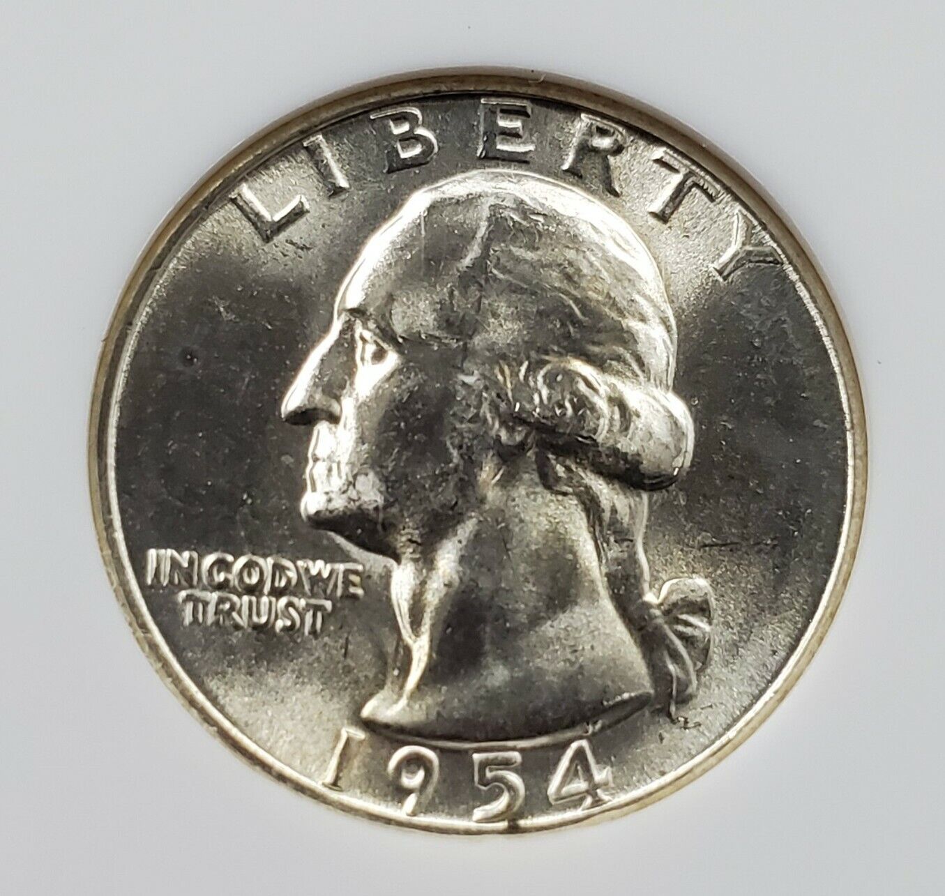 1954 S 25C Washington Quarter Silver Coin NGC MS66 GEM BU Last San Francisco BU