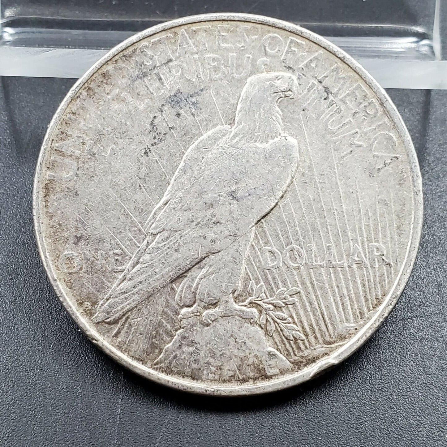 1923 D $1 Peace Silver Eagle Dollar Coin Circulated Details