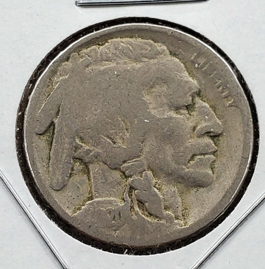 1920 P 5c Buffalo Indian Head Nickel 2 Feathers FS-401 Error Coin Variety
