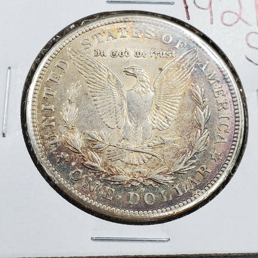 1921 S Morgan Silver Eagle Dollar $1 Coin Choice XF EF PQ Toning Toner