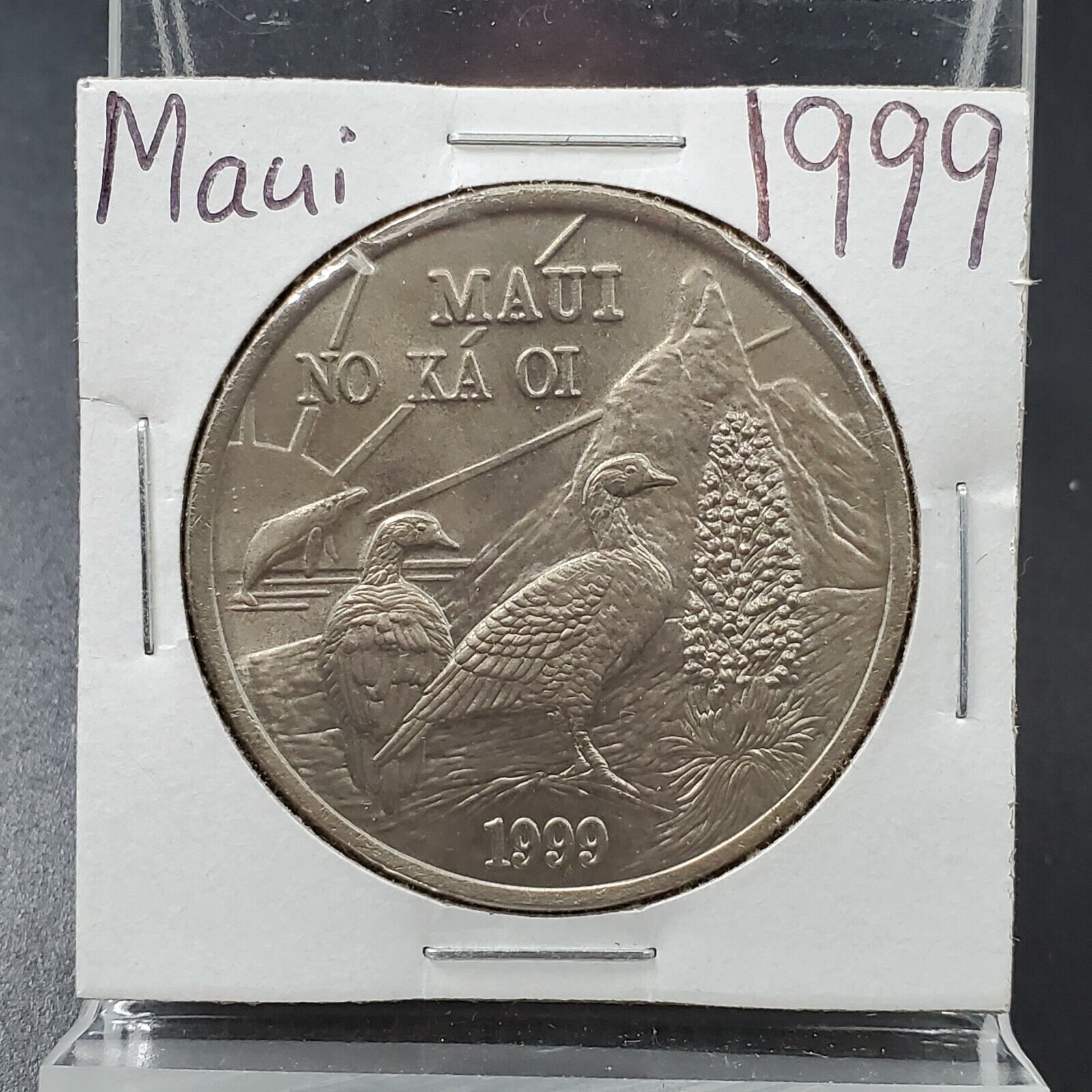 1999 Maui No Ka Oi One The Valley Isle Trade Dollar Hawaii Coin