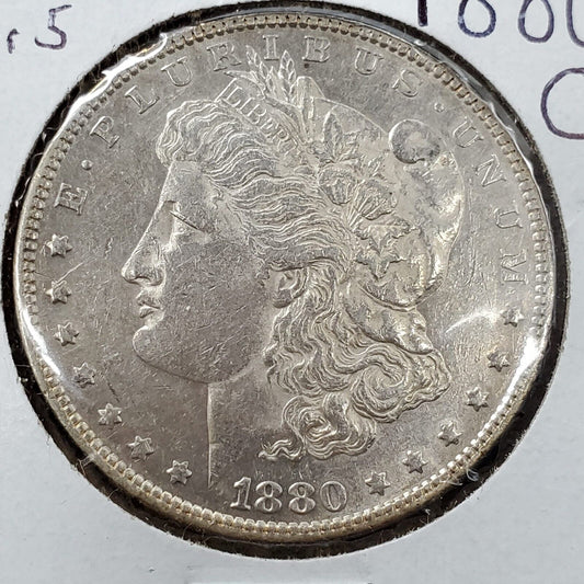 1880 O $1 Morgan Silver Eagle Dollar Coin Vam 5 Variety AU About UNC
