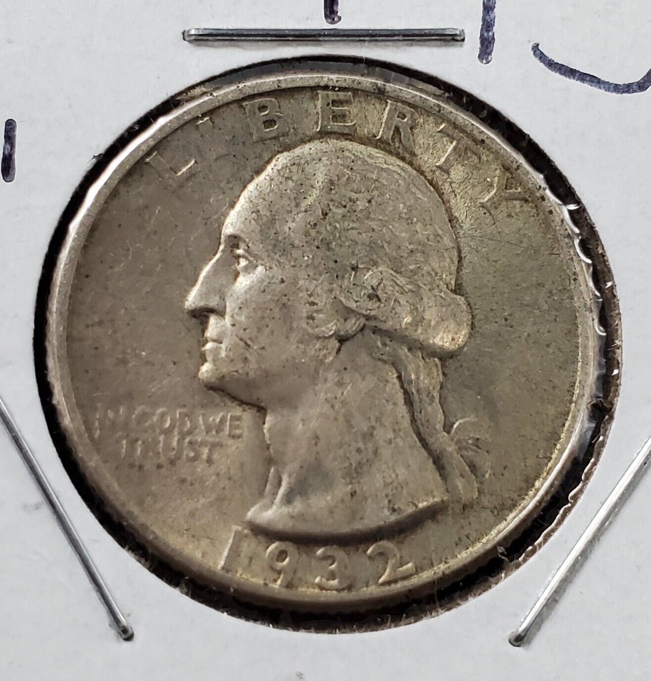1932 P Washington Silver Quarter Coin AU About UNC FS-101 DDO Double Die Variety