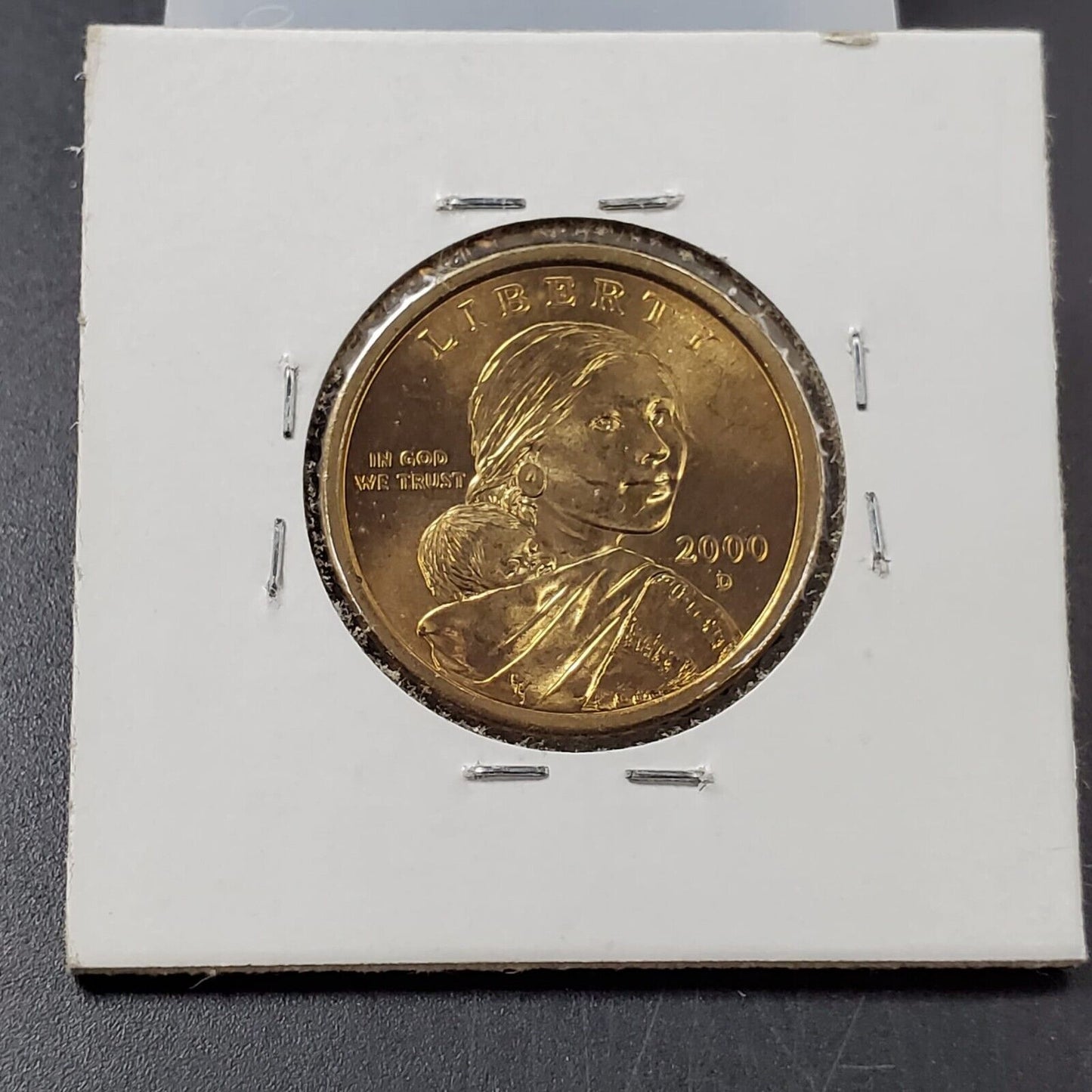 2000 D Sacagawea Native Brass Dollar Coin CH Choice / Gem BU Toner