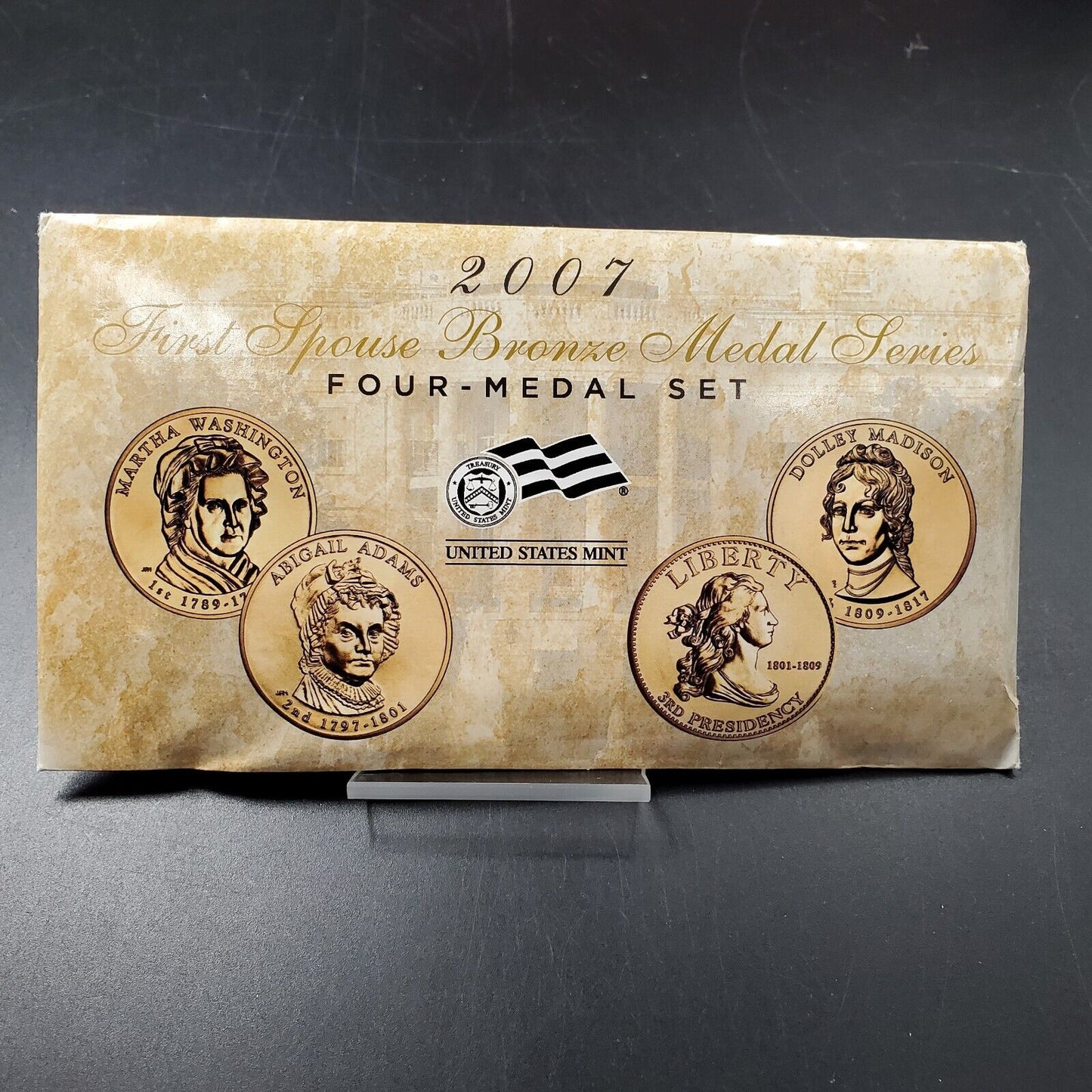 2007 First Spouse Bronze Medal Series Four-Medal Set FIRST ISSUE OGP