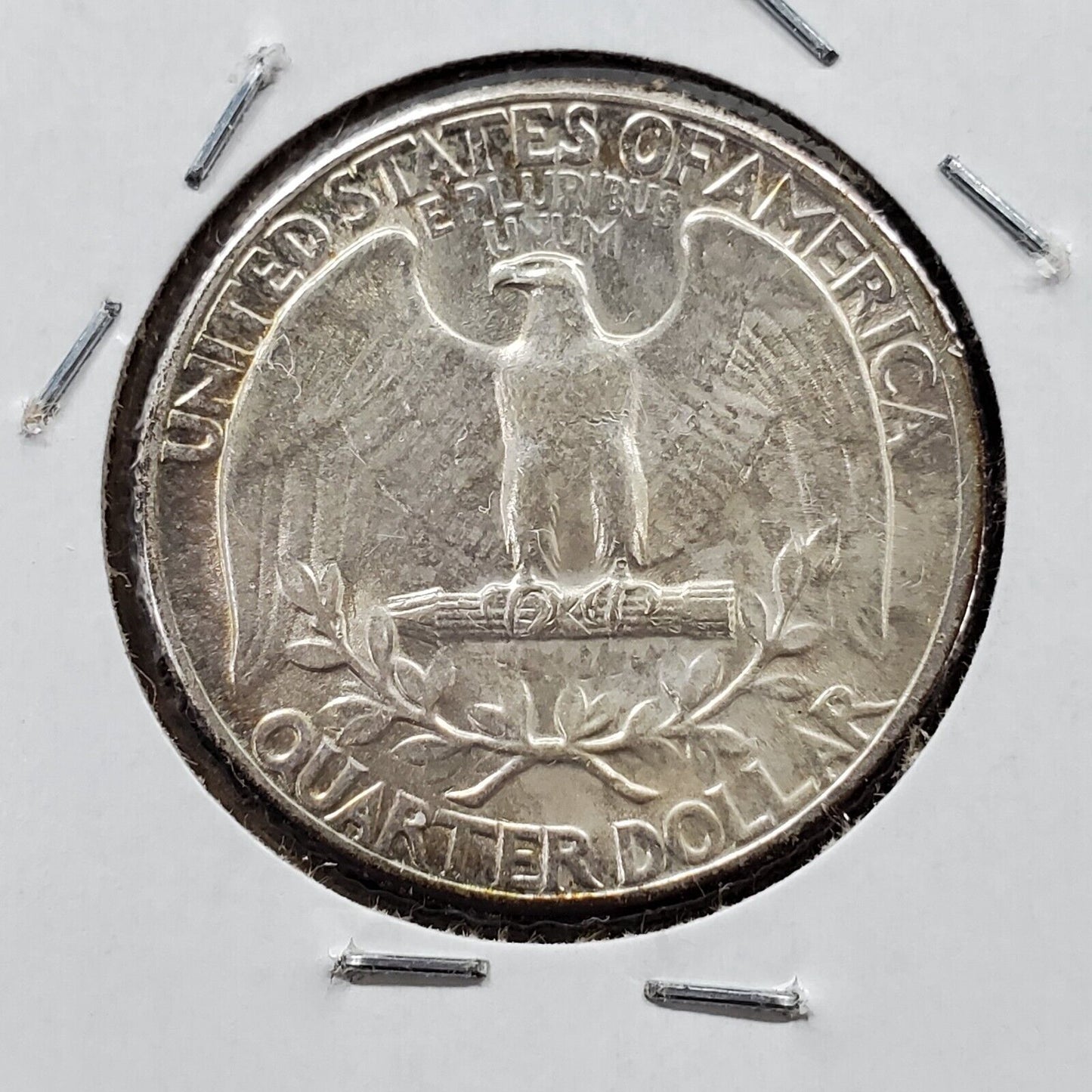 1934 P Washington Silver Quarter Coin Light Motto FS-401 AU About UNC Toned