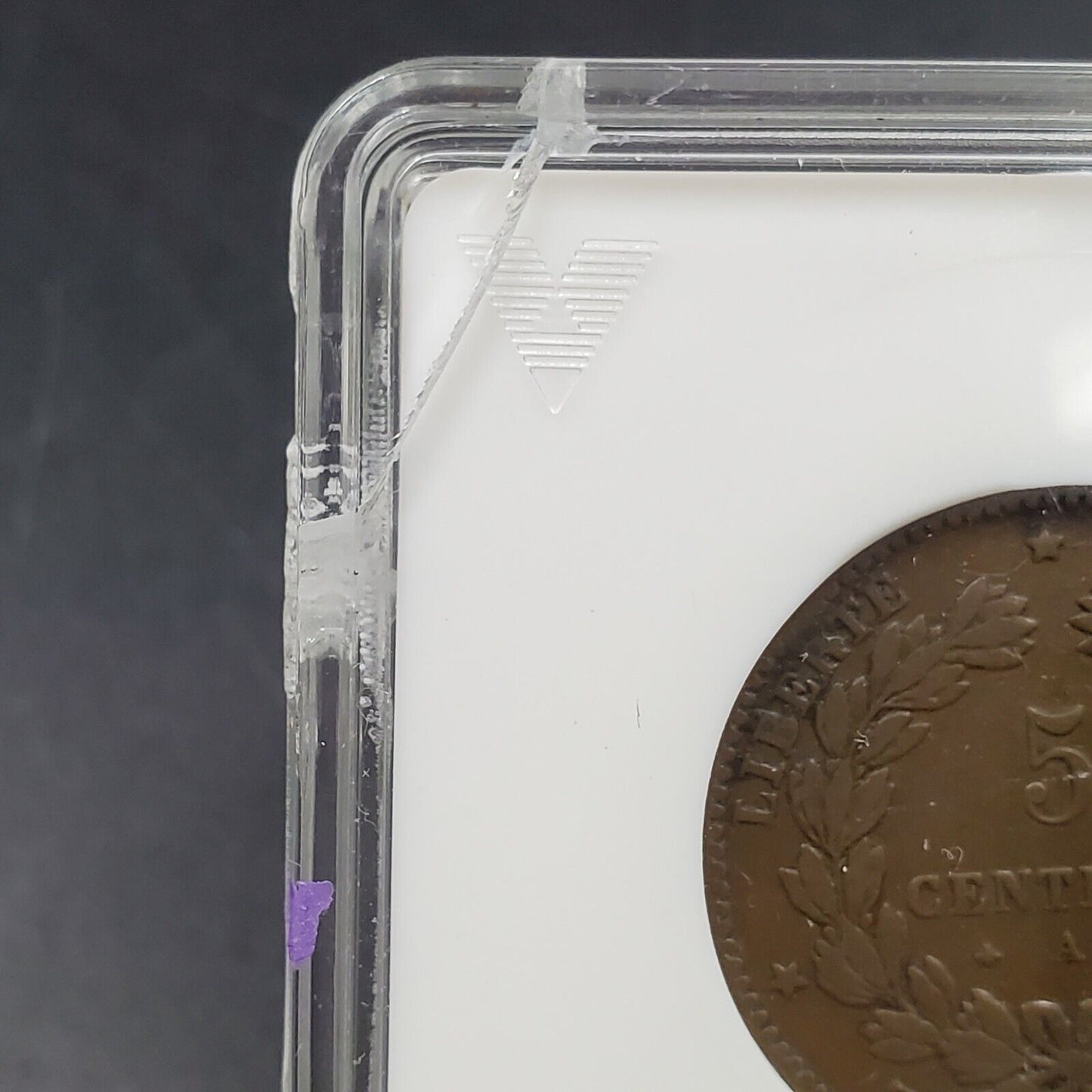 1877-A ANACS F12  France 5 Centimes Ceres Coin Fine Certified