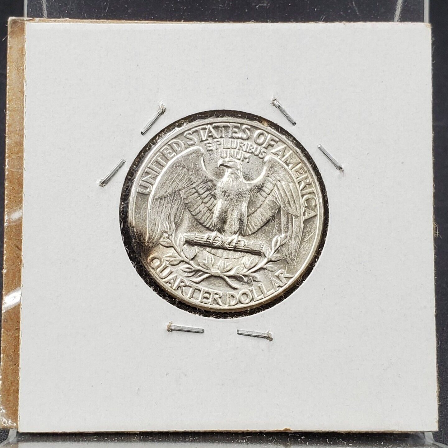 1945 P 25C Washington Quarter Silver Coin WW2 World War Two Era AU