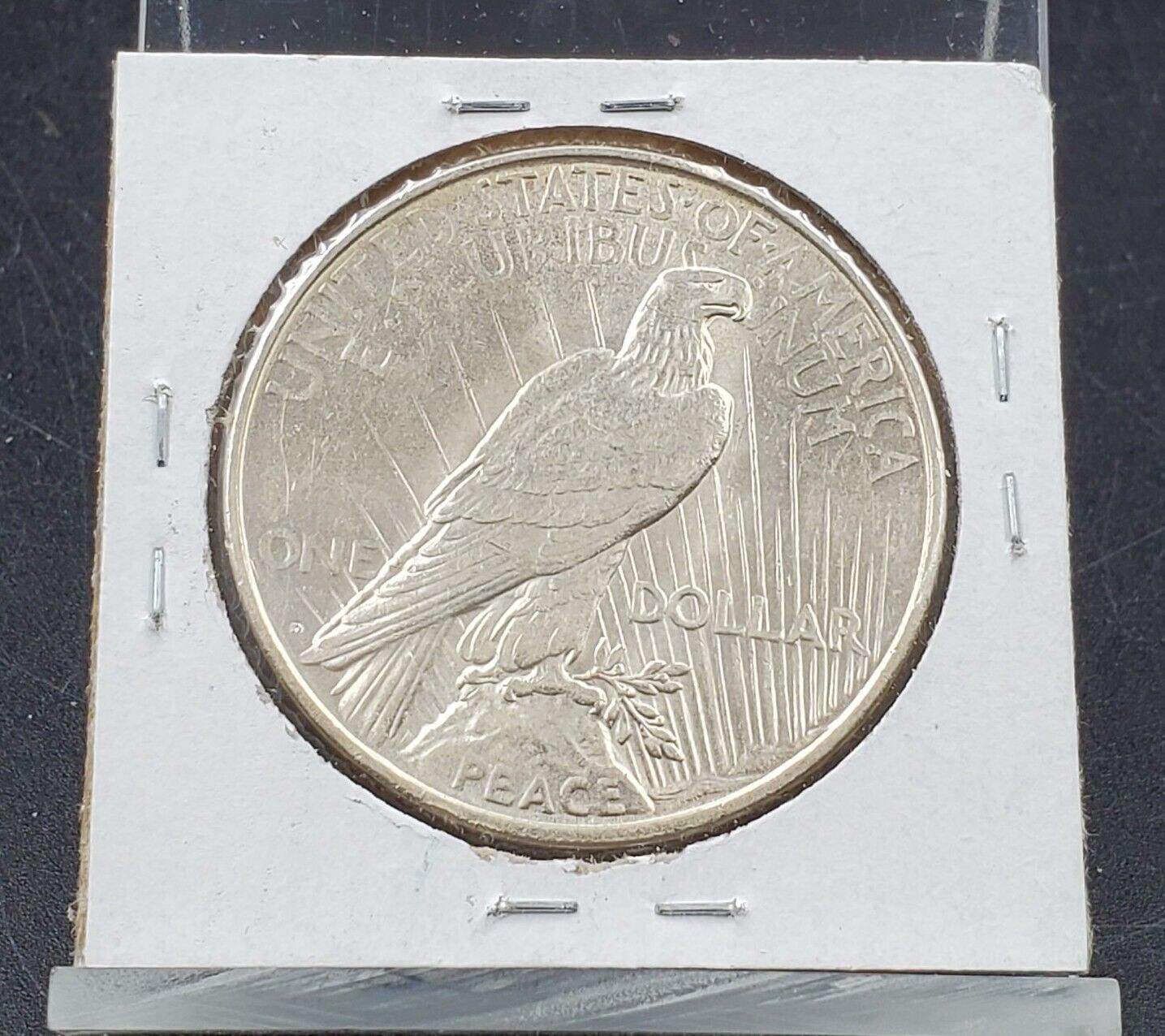 1922 D $1 Peace Silver Eagle Dollar Coin Die Crack VAM variety coin AU