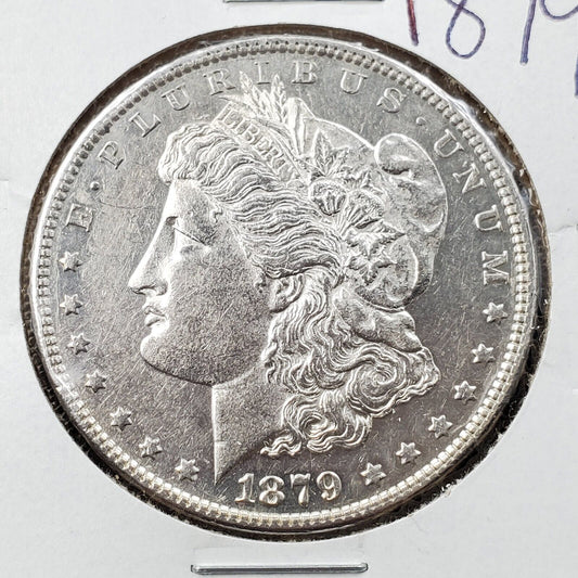 1879 P Morgan Silver Dollar Coin CH AU / UNC Details