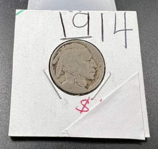 1914 P Buffalo Nickel Coin Fair / AG ABout Good #1