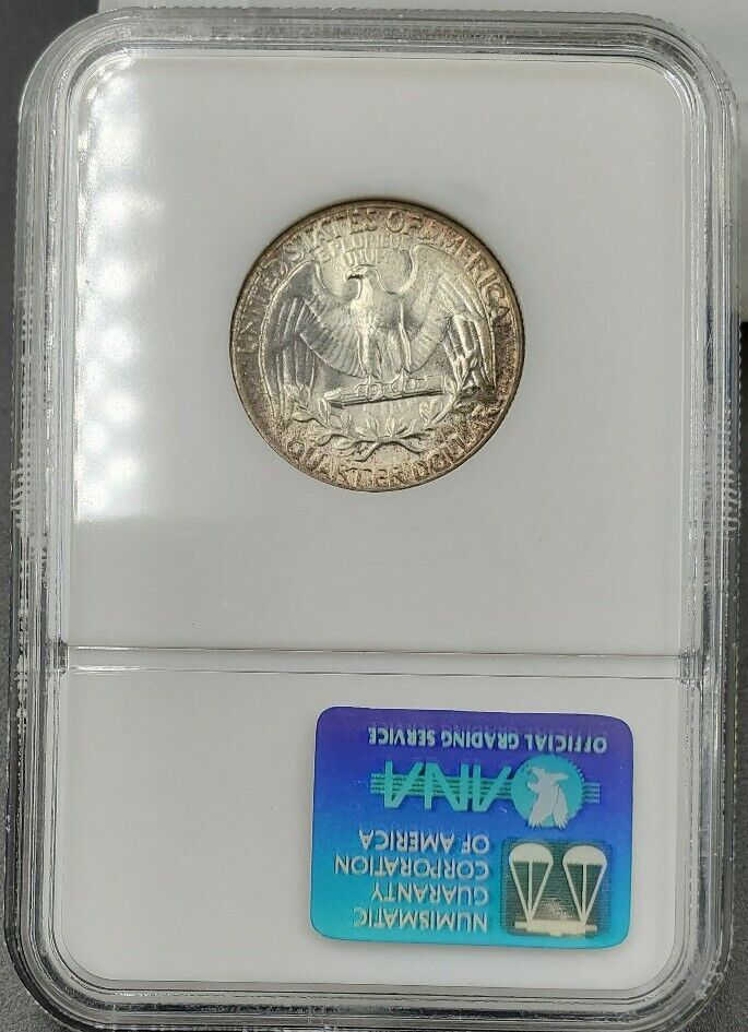 1952 P 25C Washington Quarter Silver Coin NGC MS66 Brown Label Some Toning
