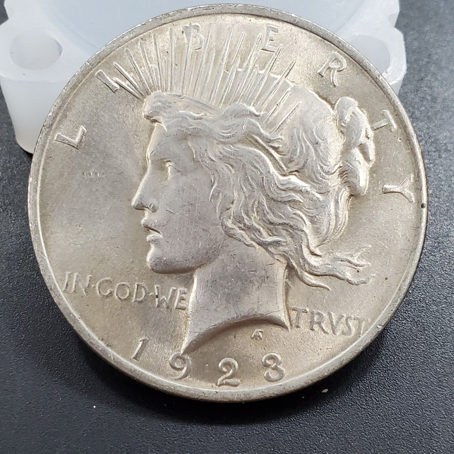 1923 P Peace 90% Silver Eagle Dollar Coin VAM 1E Broken Wing Variety CH AU