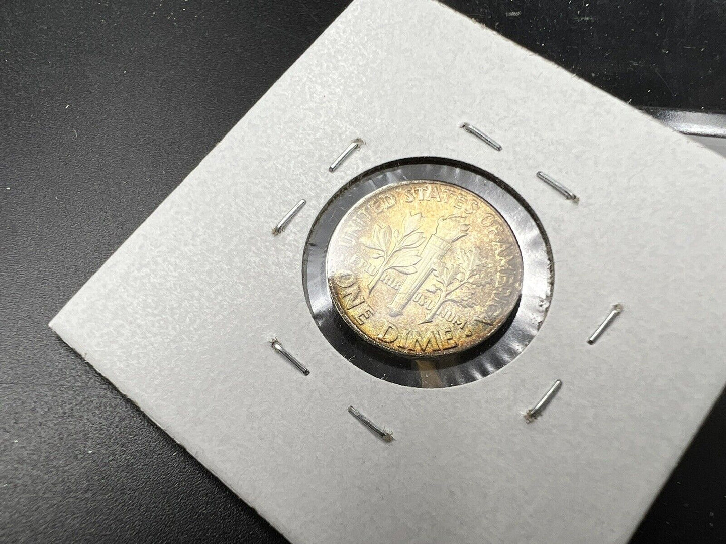 1955 P Roosevelt Silver Dime Coin Nice Toning Toner Rainbow Choice BU UNC NICE