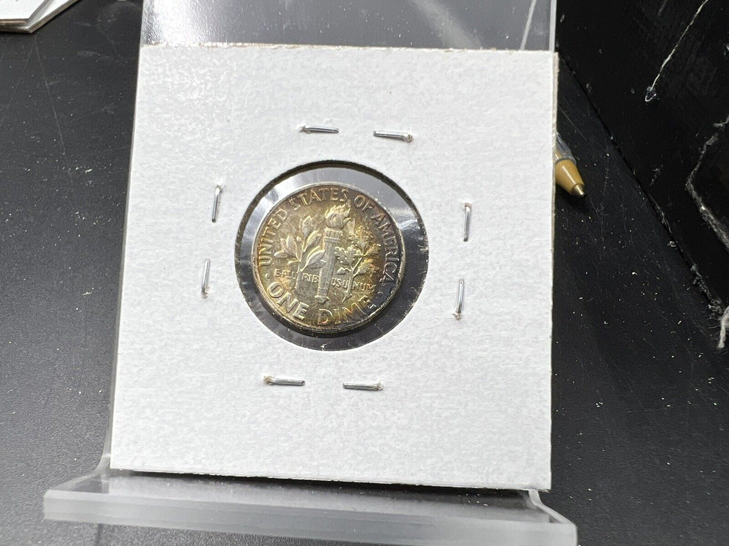 1953 P Roosevelt Silver Dime Coin BU UN Neat Toning Toner