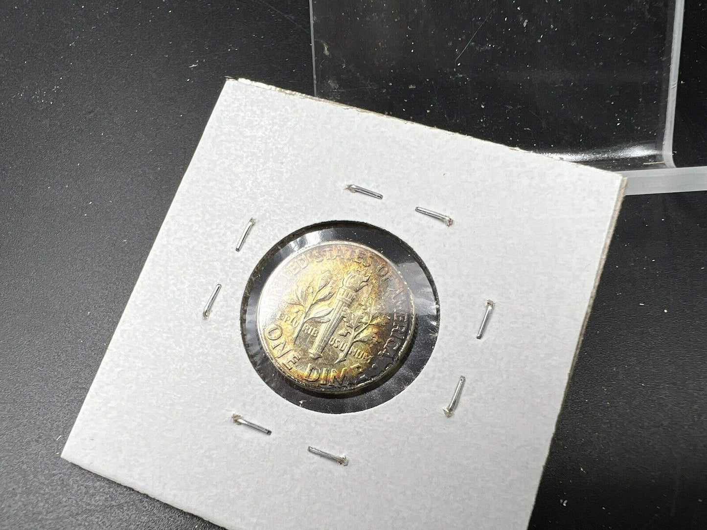 1953 P Roosevelt Silver Dime Coin BU UN Neat Toning Toner