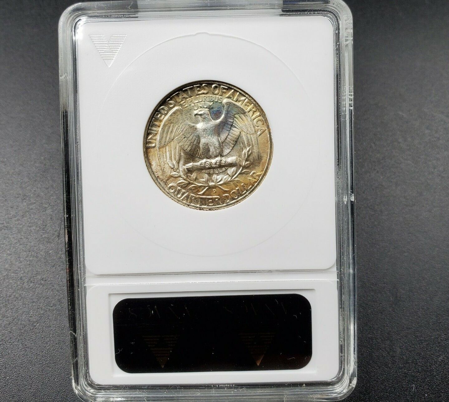 1953 D 25c Washington Silver Quarter Coin MS63 DDR FS-022.2 FS-801 Toner ANACS