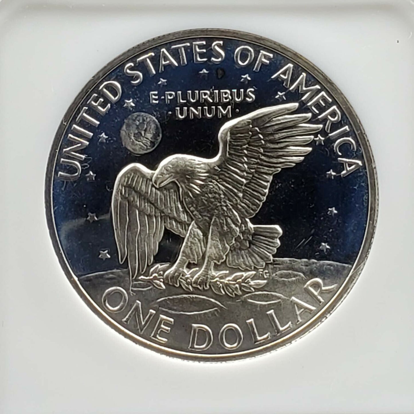 1971 S $1 Ike Eisenhower Silver Dollar Coin NGC PF69 UCAM DCAM Fat Holder PQ